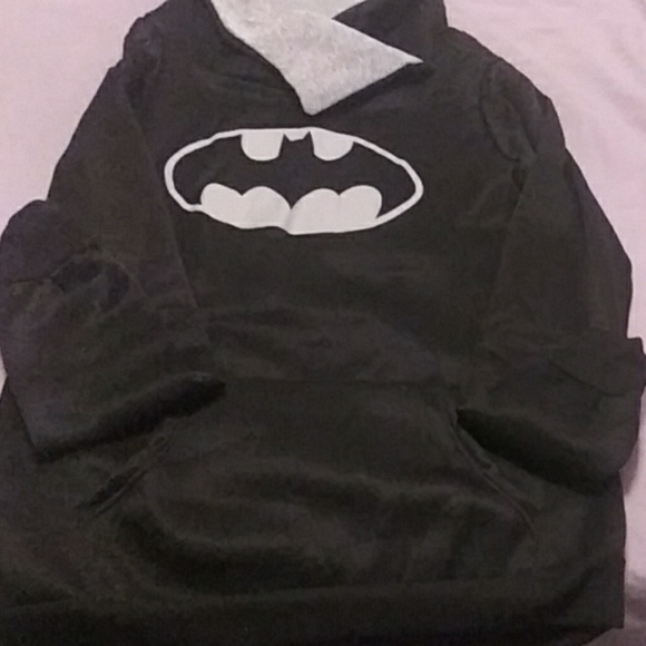 Blk/Grey Woman's Batman Hoodie - Picture 2 of 4